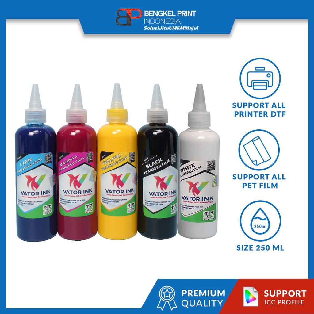 Tinta Vator Ink Khusus for DTF 250ml