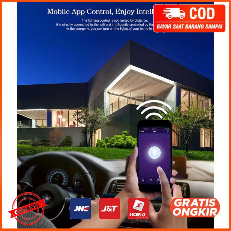 Lampu Sorot LED Flood Light WiFi 50W RGB