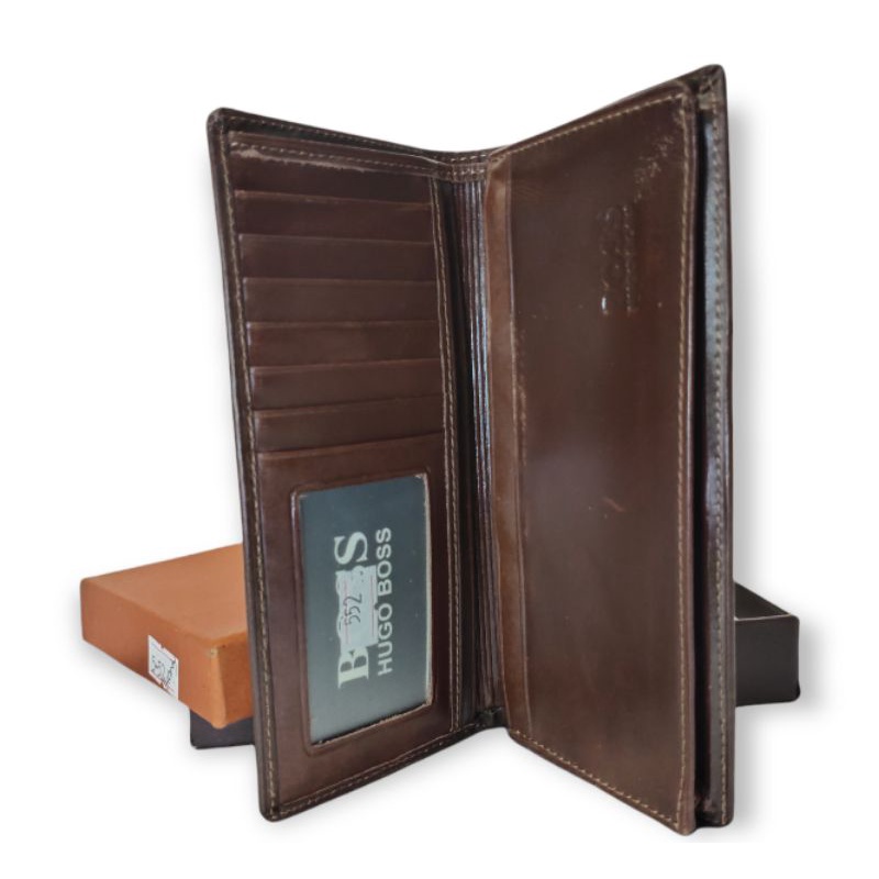 Dompet Panjang Kulit Asli Pullup-070 Pria Wanita || Dompet Lipat Kartu Kulit Original