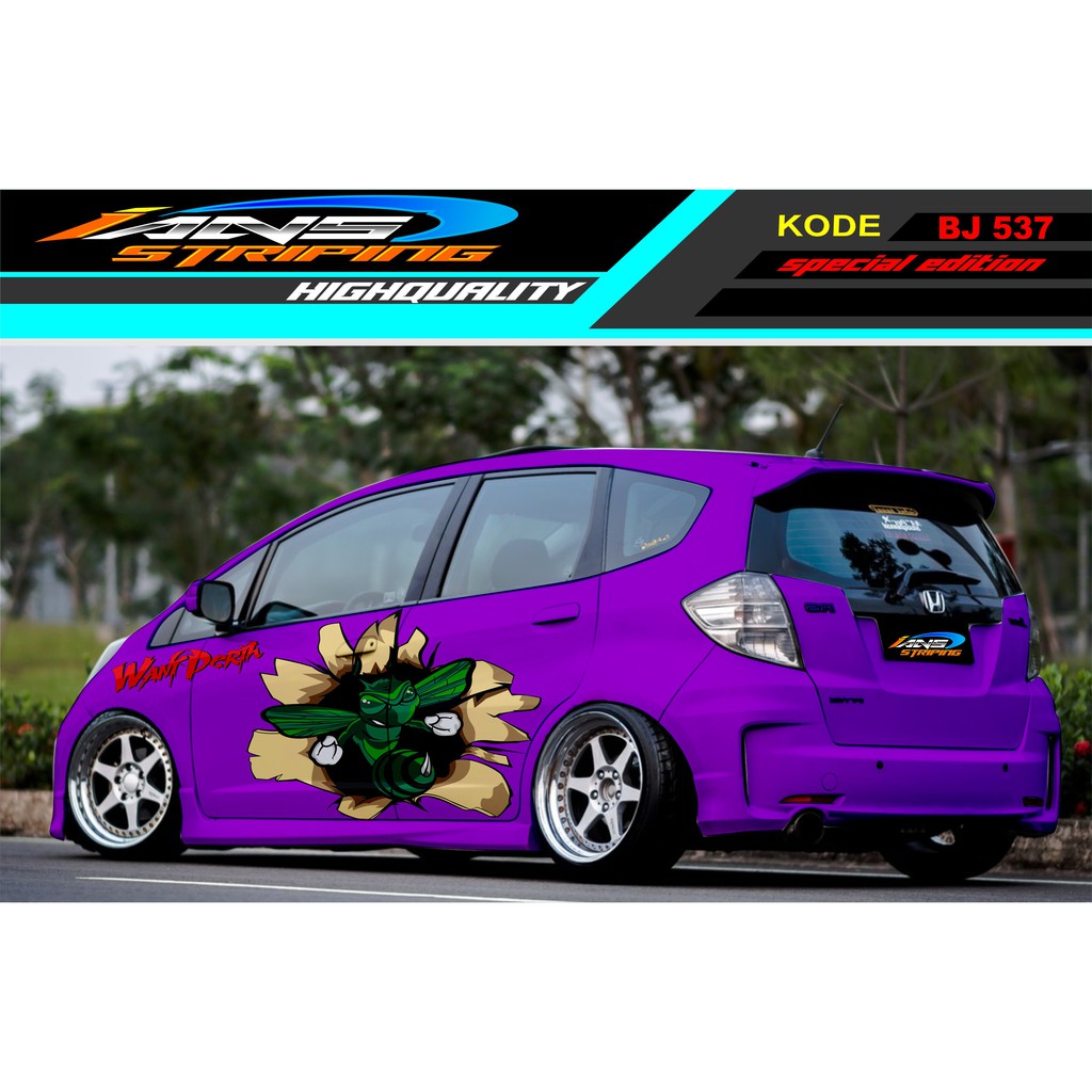 STICKER VARIASI MOBIL JAZZ BRIO AGYA SIGRA YARIS SWIFT / DECAL STICKER MOBIL / STIKER MOBIL