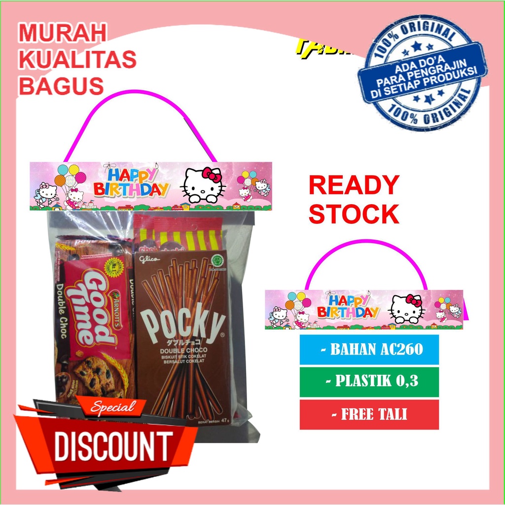 

Terlaris !!! tas label snack ultah AENBAG