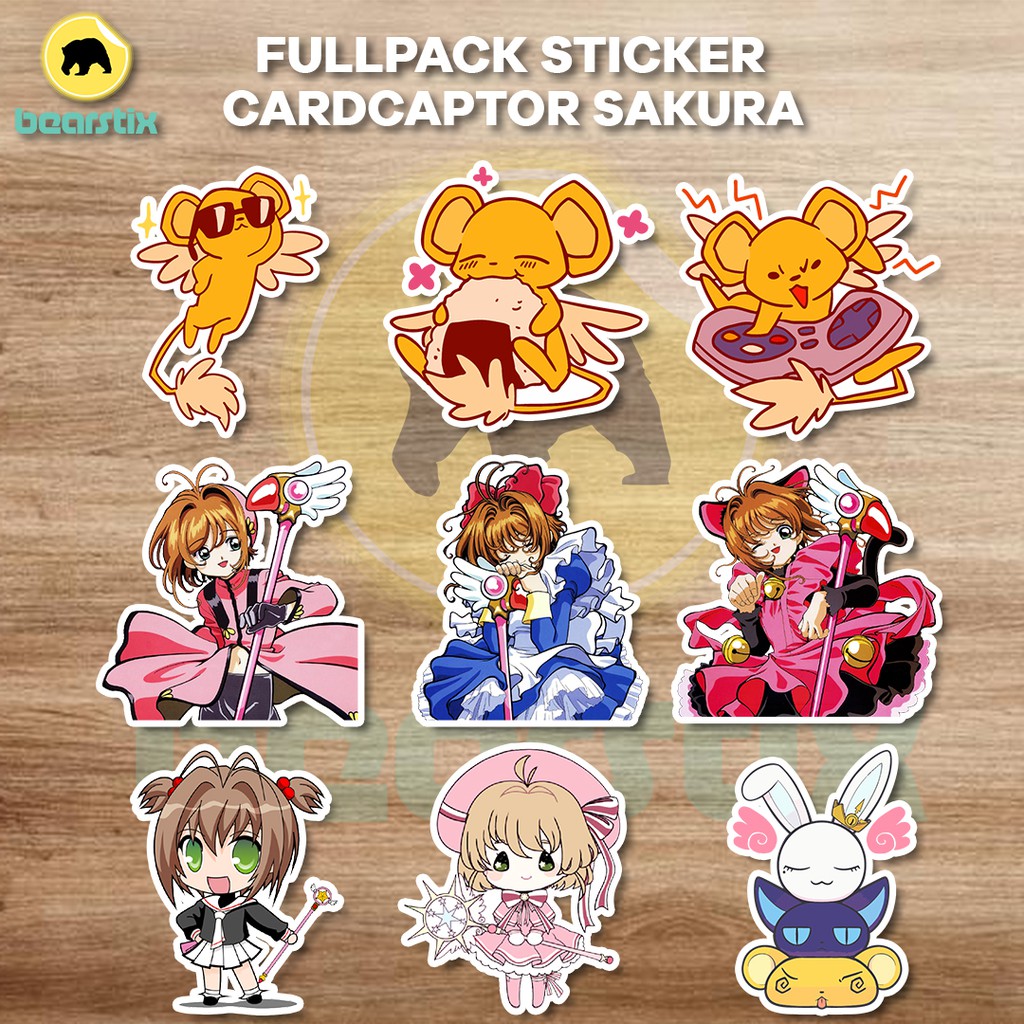 

FULLPACK STICKER CARDCAPTOR SAKURA - STIKER HP - STIKER LAPTOP - STICKER DINDING - STIKER TUMBLER