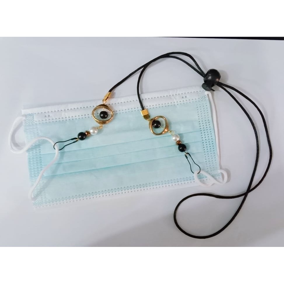 Kalung Masker  Strap Masker Kalung Gantungan Masker Mutiara kalung masker korea Tokopelanginicer