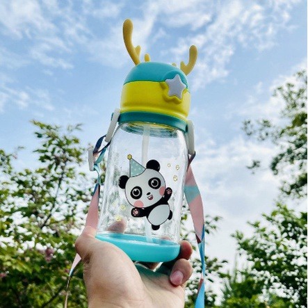 BOTOL MINUM ANAK 600ML KARAKTER TANDUK RUSA LIST [SWEETSPACE]