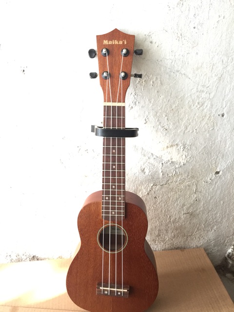 Gitar ukulele soprano maikai original coklat free tas ukulele, capo, dan Pick