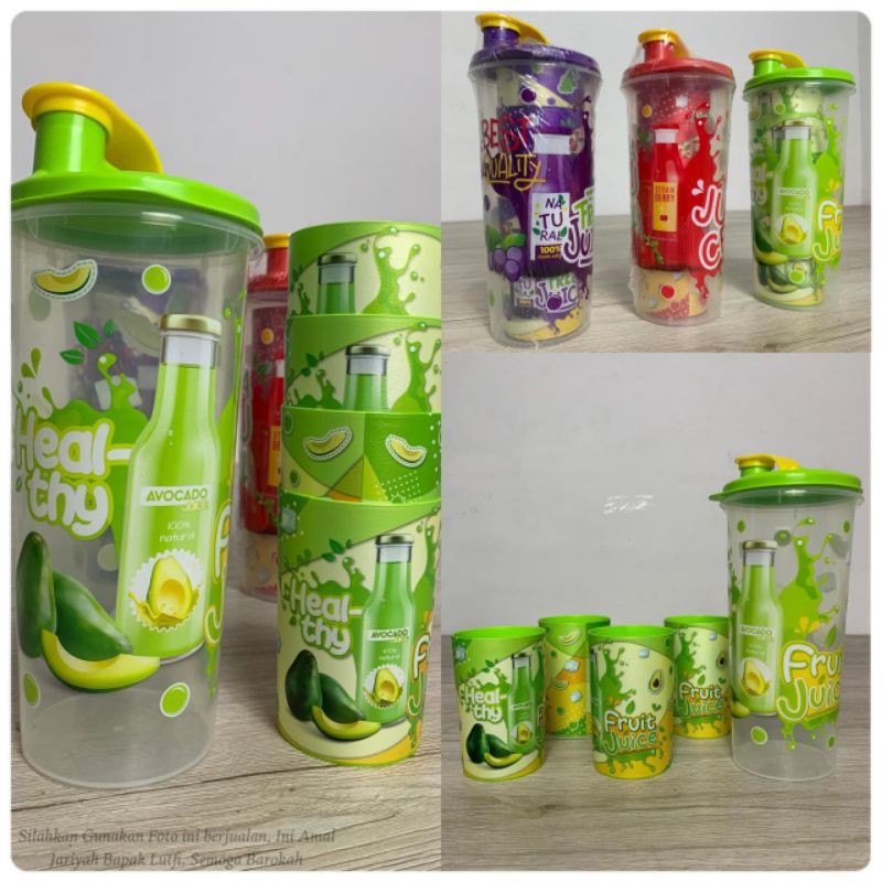 botol air cluny set 4 gelas biggy home pusat grosir jember