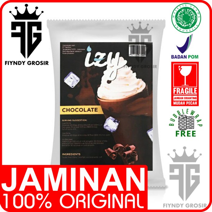 CHOCOLATE IZY 1kg merk SANTINO / bubuk / powder / Kopi