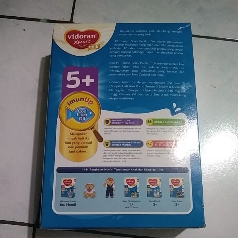 Susu vidoran x mart milk 5+