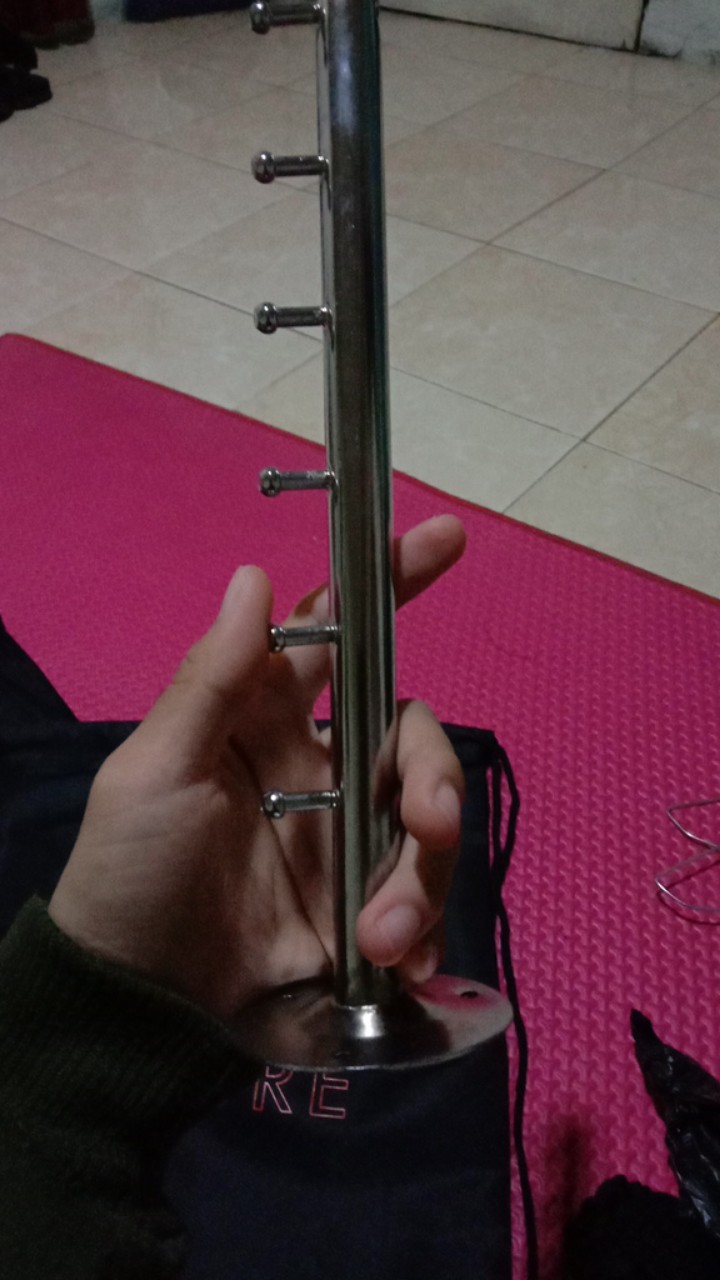 Hanger Suling Tembok Lurus 6titik