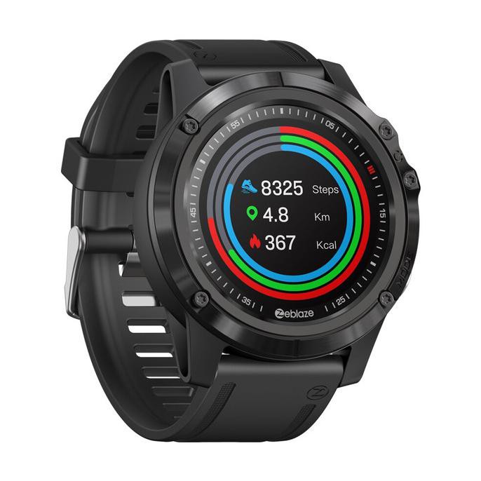 DISKON ZEBLAZE VIBE 3S HD Bluetooth Sports Smartwatch Sensor Accelerometer - Hitam