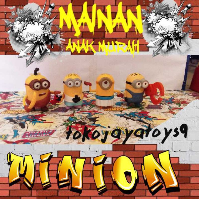 mainan happy meal McD Minions action figure minions