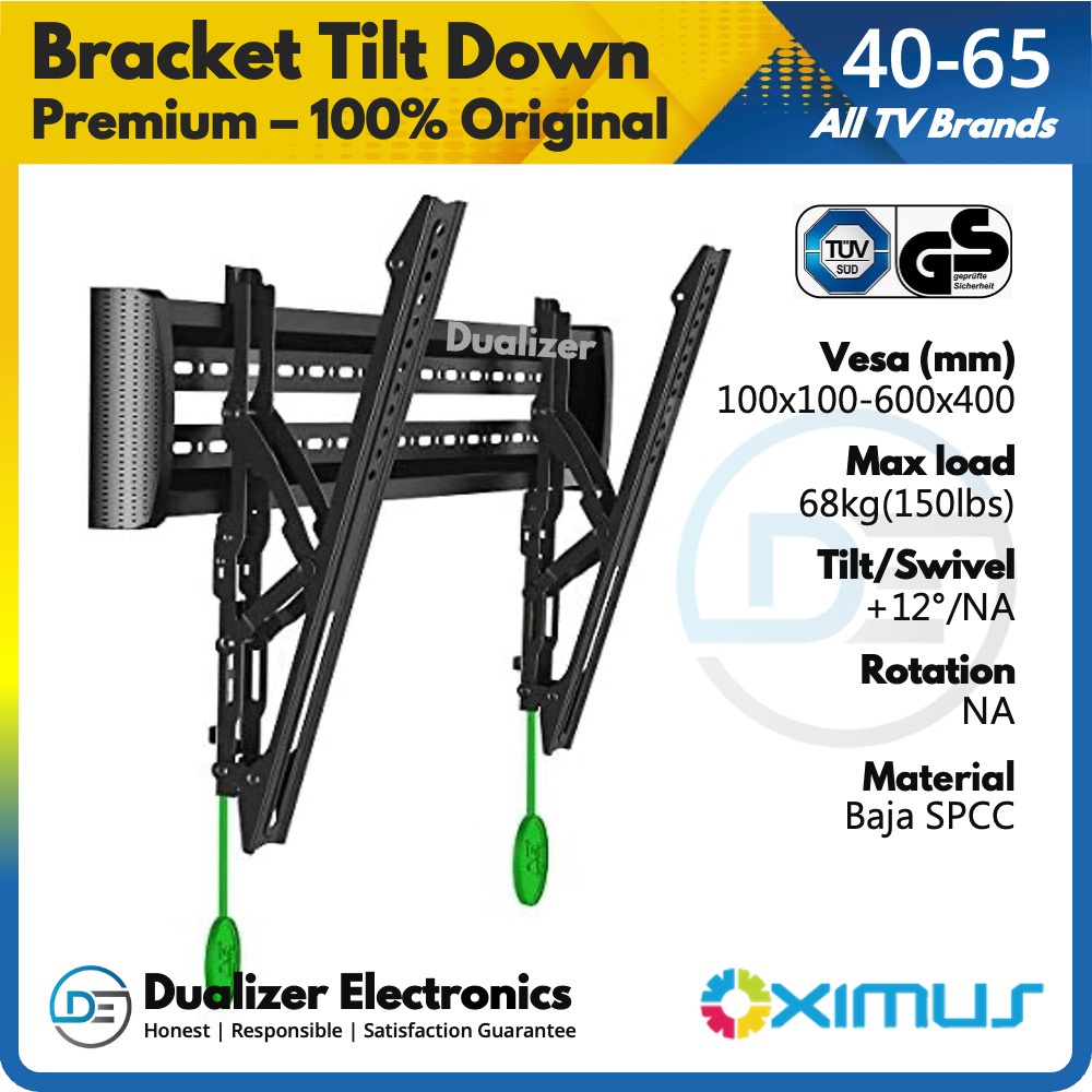 Bracket TV Smart UHD 4K-8K CURVED LED 65 60 55 50 49 43 Inch Tilt Wall Mount Premium