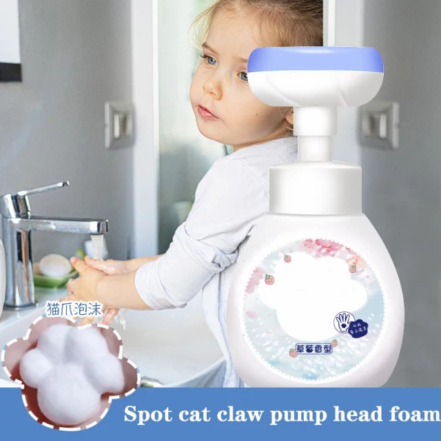 Botol Pompa Sabun Bunga Tekan Pump Soap Paw Flower Stamp Soap Foam