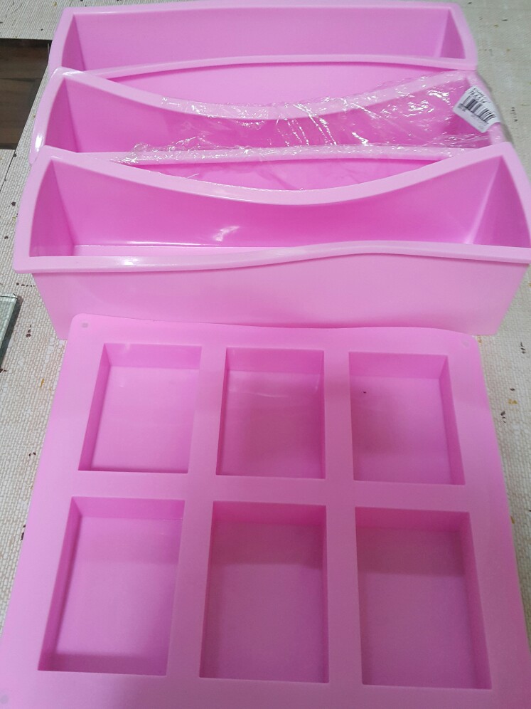 Cetakan Sabun Bentuk Persegi Panjang Bahan Silikon