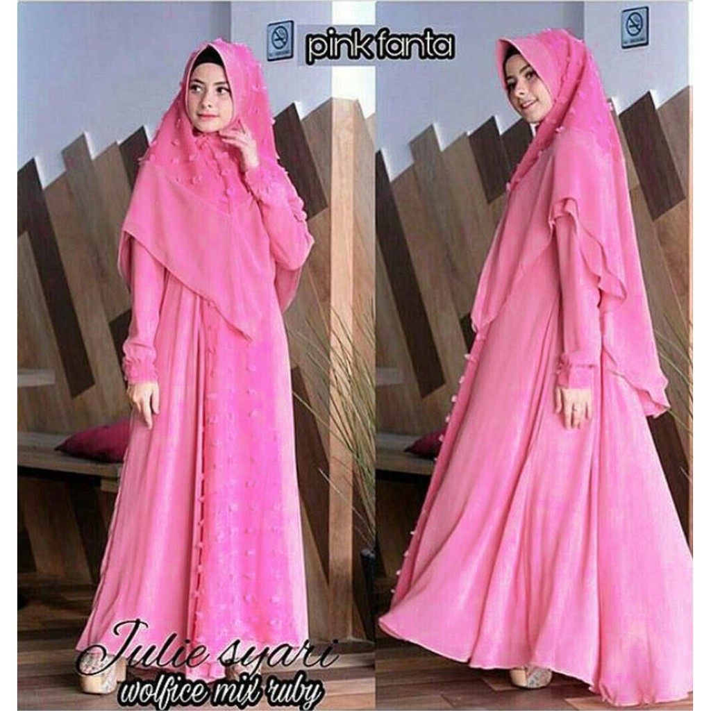 GAMIS RUBIAH - Julie gamis syari | Baju Kondangan Gamis Brukat