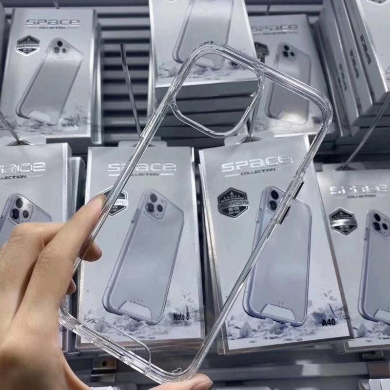 Hardcase casing cover clear case iphone 6plus 7plus 8plus 6 7 8 plus se bening transparan space elegan full lensa kamera