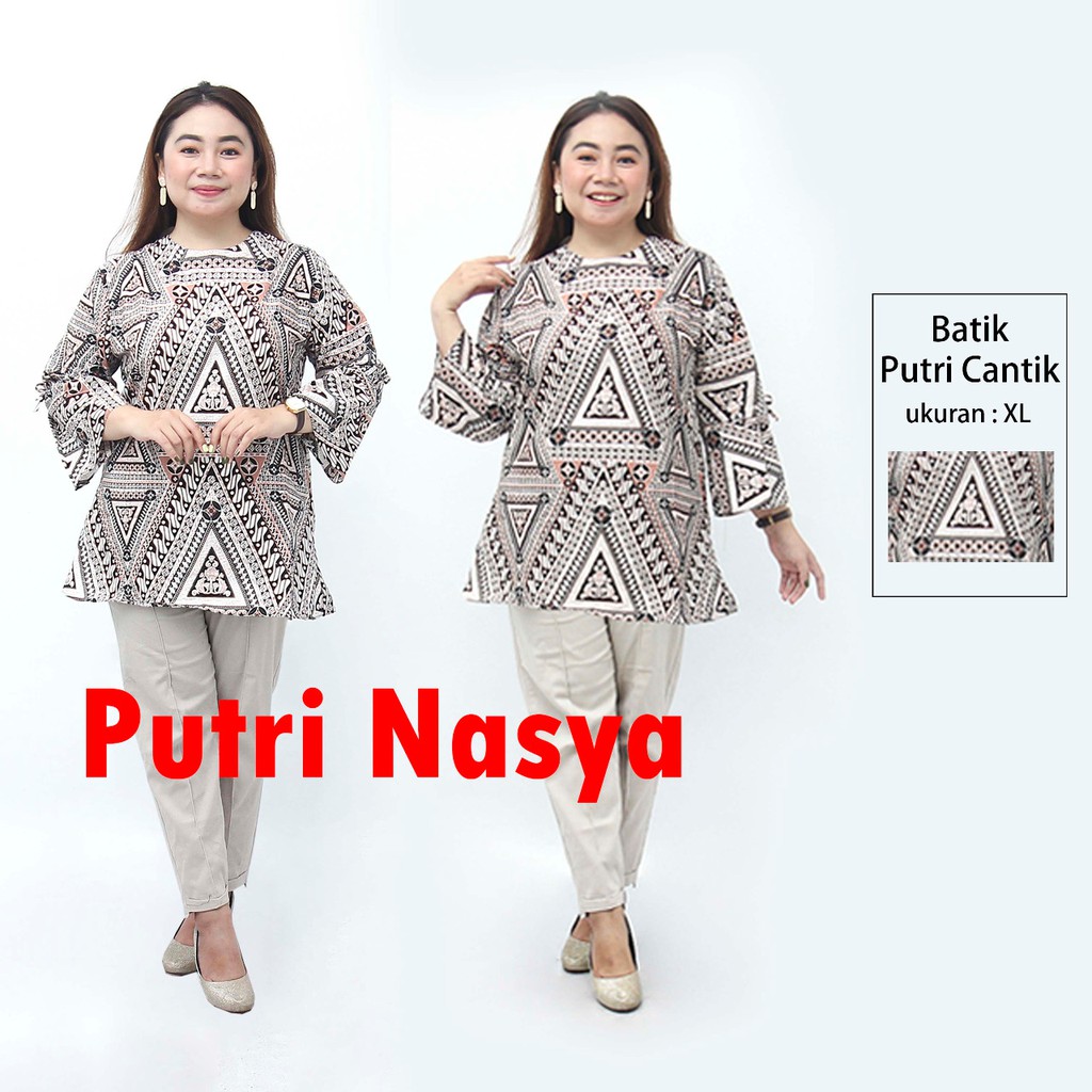 Blouse Batik Atasan Wanita Size Lengkap S-M-L-XL-XXL-3L-4L-5L Model Lengkap Seragam Batik