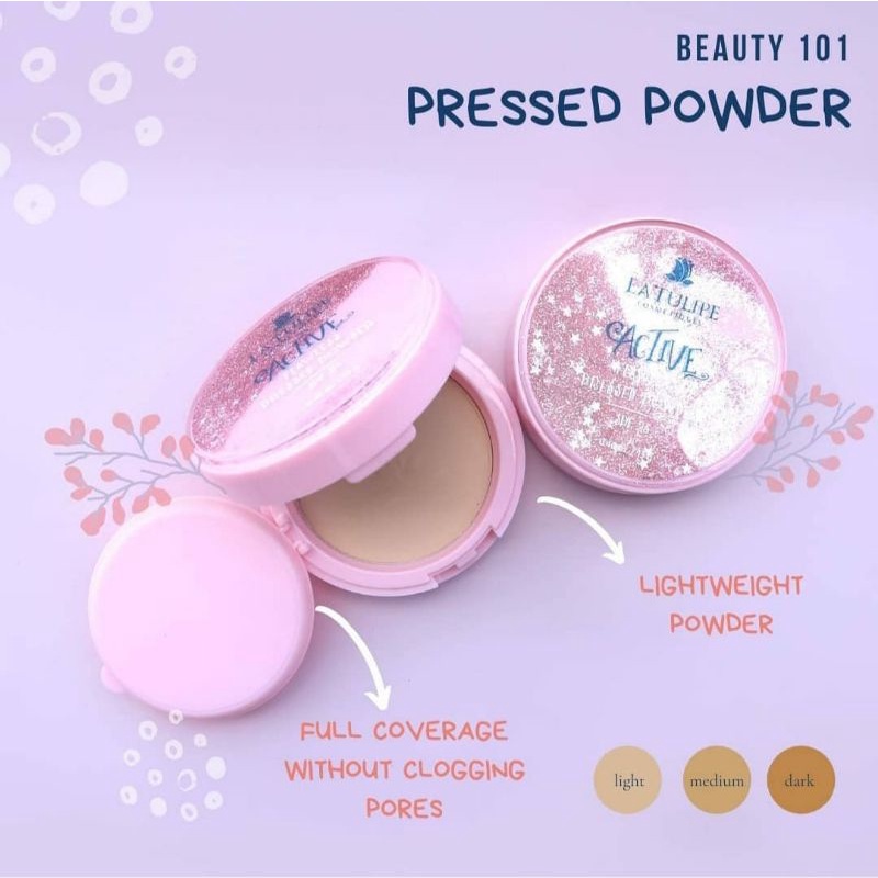 LA TULIPE Flawless Pressed Powder Active Series | Latulipe Bedak padat