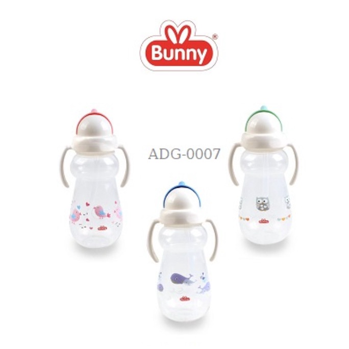 Morinz Lusty Bunny Training Cup With Straw Botol Minum Sedotan