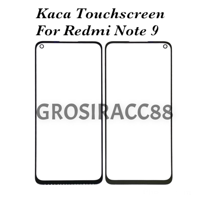 GLASS KACA LCD TOUCHSCREEN XIAOMI REDMI NOTE 9