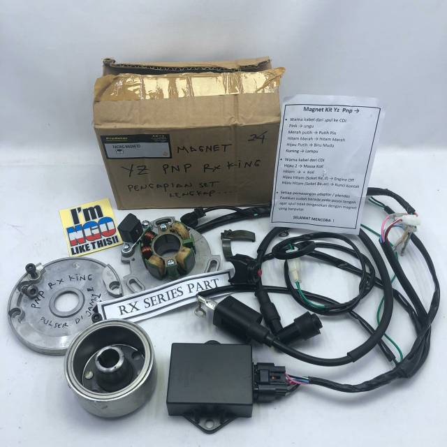 magnet YZ PNP RX KING tinggal pasang saja pengapian yamaha yz set pnp rxking rx s rx k