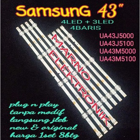 LED BL BACKLIGHT TV SAMSUNG 43 INCH UA43J5000AK UA 43J5000 AK UA43J5000 AK UA43J5100AK UA 43J5100 AK