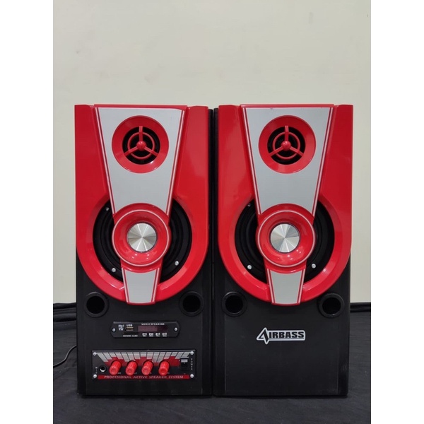 TERBARU Speaker aktif AIRBASS AB 189 Pengeras suara sepasang HIGH QUALITY Karaoke | Speker aktip rob