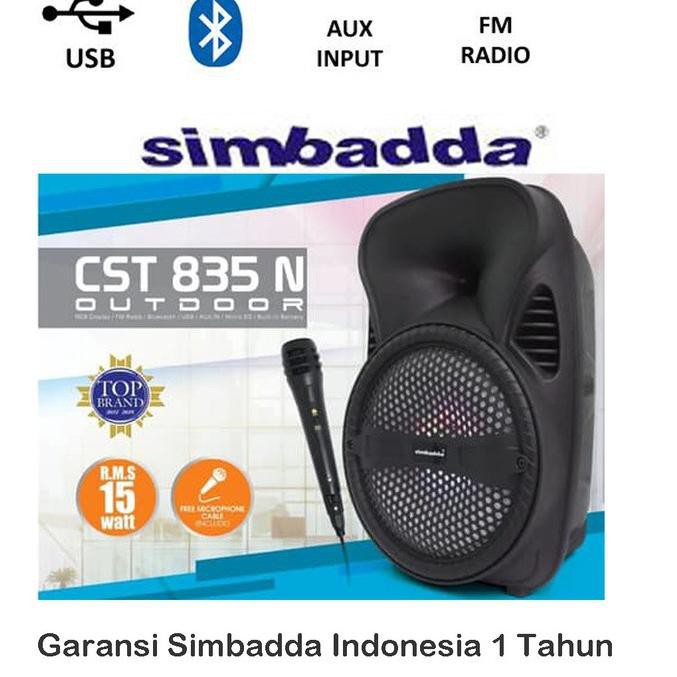 Speaker Bluetooth Portable Simbadda CST 835N new suara mantap original