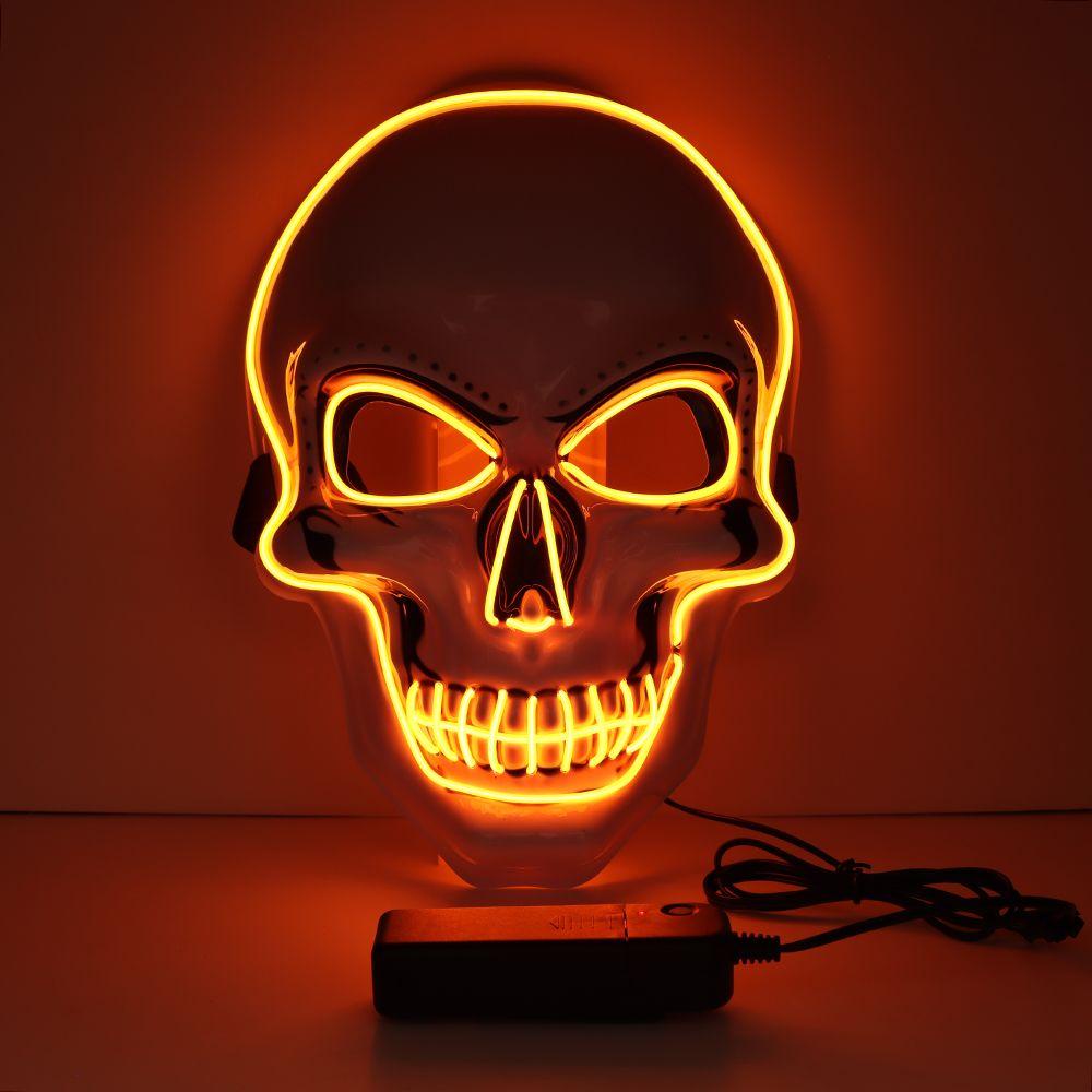 Suyo Topeng Wajah Dengan Lampu LED Menyala Dalam Gelap Untuk Kostum Halloween