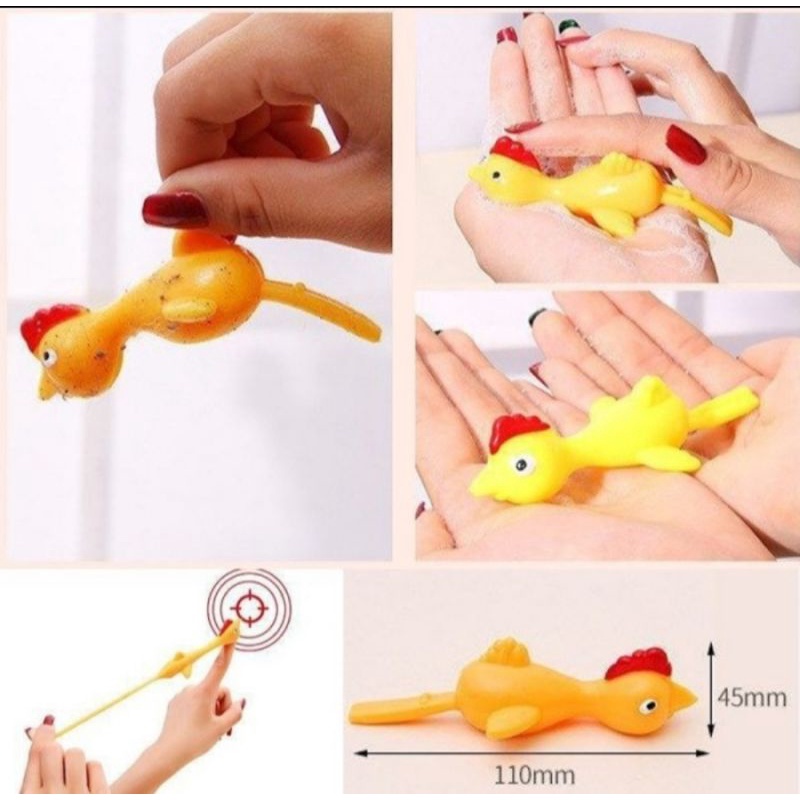 Mainan Anak Tembak Katapel Mainan Ayam Fingers Toys