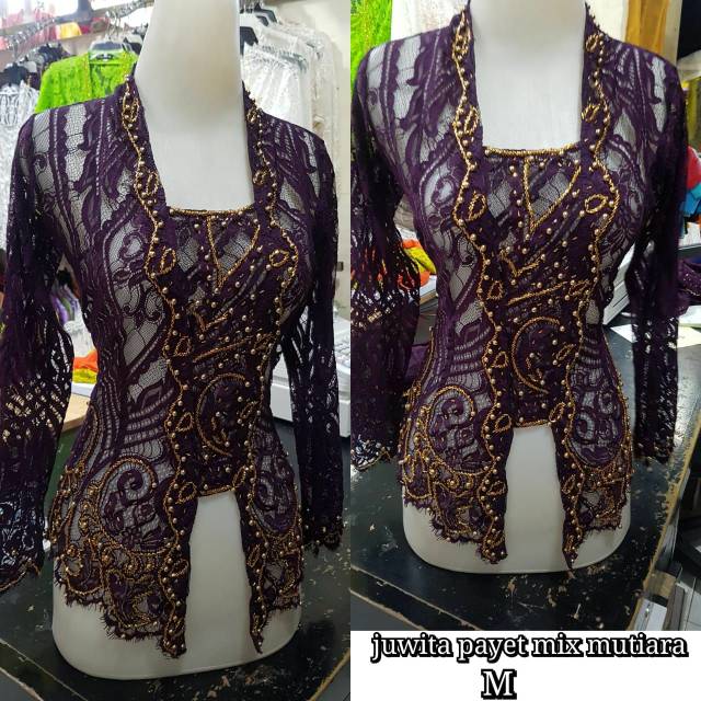 Kebaya Bali Grosir Kebaya Adat Bali Juwita Payet Mix Mutiara M Oleh Oleh Bali