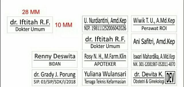 Contoh Stempel Dokter - Dunia Belajar