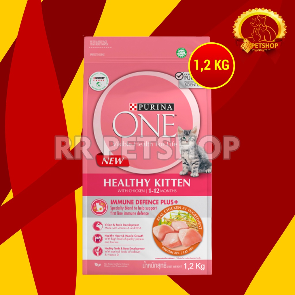 Purina One Makanan Anak Kucing Cat Food Kitten Chicken 1.2 KG