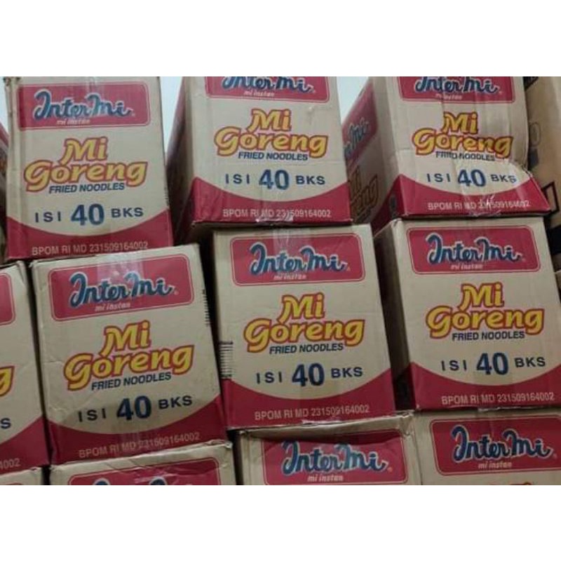 mie goreng INTERMIE 1 DUS isi 40 bungkus.