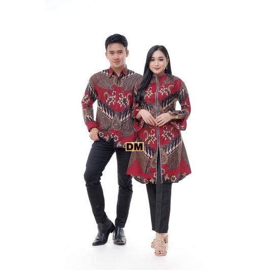 Bisa COD - Batik Couple Motif Terbaru 2022 Batik Pria Dan Cewek Pakaian Couple Pasangan Baju batik Pekalongan Batik Original Kemeja Pria Lengan Panjang Jumbo Batik wanita Dress Wanita Pakaian Wanita Ootd Hijab Batik Solo Tunik Batik Jumbo Batik Slimfit