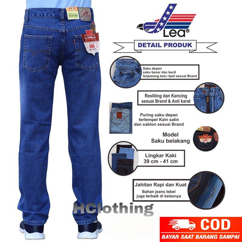 CELANA JEANS PRIA  STANDAR REGULER PREMIUM 28 sampai 38