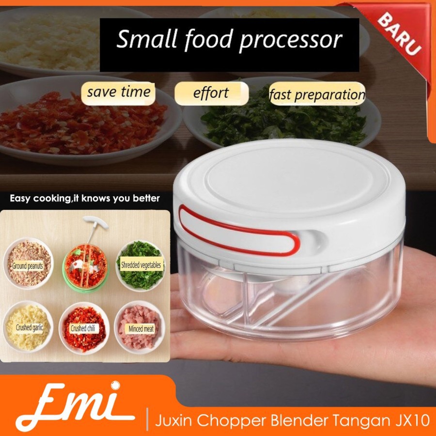 Juxin Chopper Blender Tangan Pemotong Bawang Bumbu Sayuran