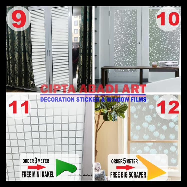 Stiker Kaca Motif Terlaris , New Produk ( Window Film )