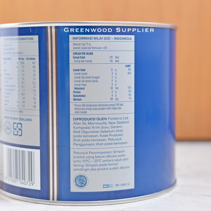 

butter-mentega- anchor tin butter 2kg - salted (1 pcs) -mentega-butter.