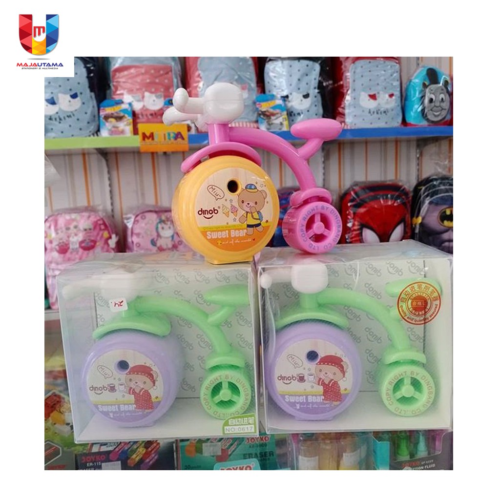 

Rautan Meja Putar Dinob 0617 Sweet Bear Bike Fancy Anak Serutan Pensi