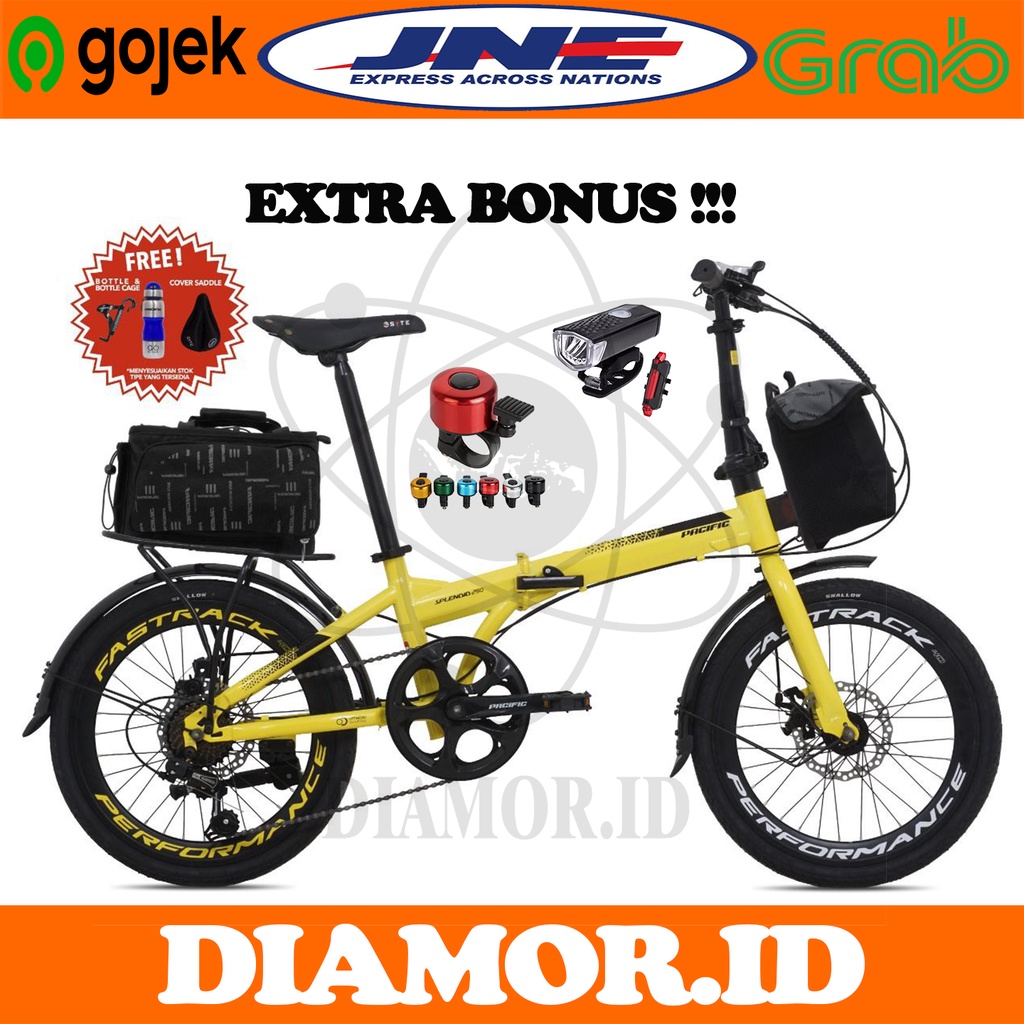 Sepeda Lipat 20 Inch PACIFIC SPLENDID 250 Shimano 7 Speed