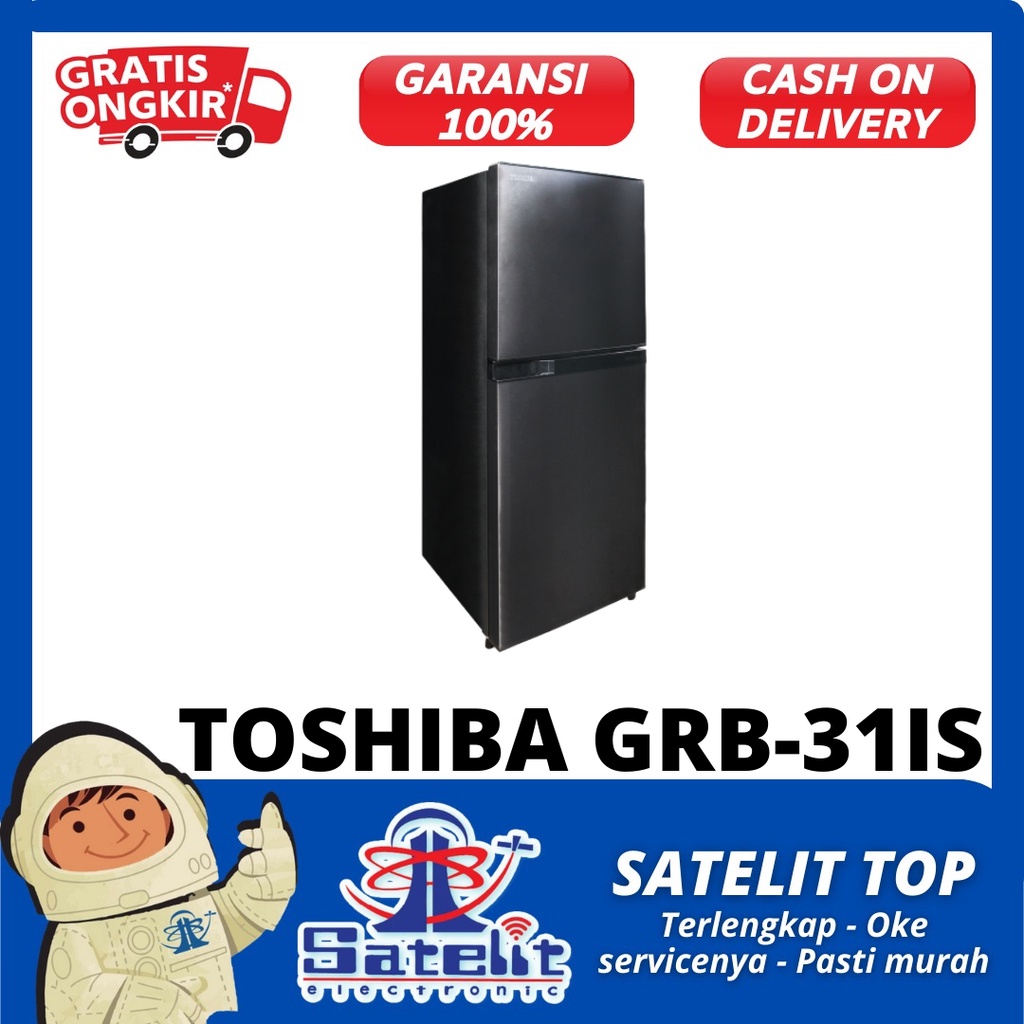 KULKAS / REFRIGERATOR / LEMARI ES TOSHIBA 2 PINTU GRB31IS