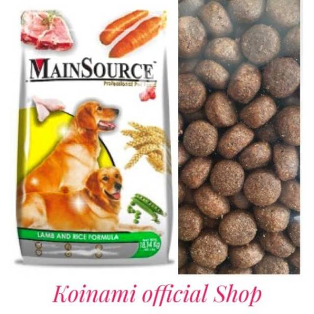 MAINSOURCE DOG ADULT 1kg repack / pakan hewan / makanan anjing / Dog food / pet