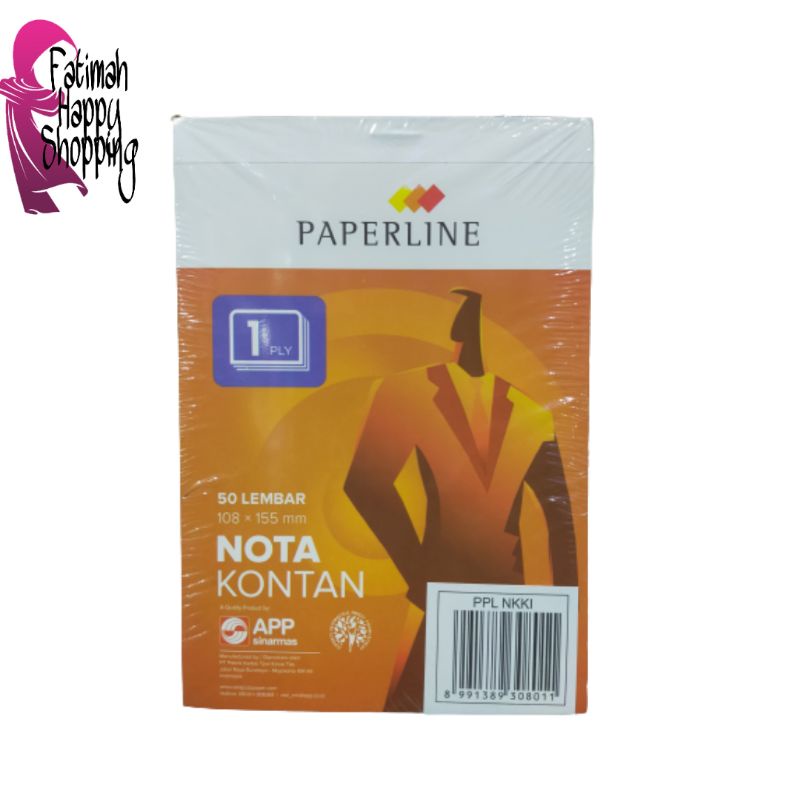 

Nota Kontan Paperline 1 play (50lembar) ukuran 108*155mm