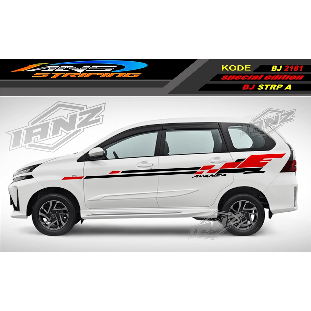 VARIASI STIKER LIST BODY MOBIL AVANZA / STRIPING LIST BODY AVANZA XENIA / STICKER MOBIL XENIA / DECAL STIKER MOBIL AVANZA / STIKER MOBIL