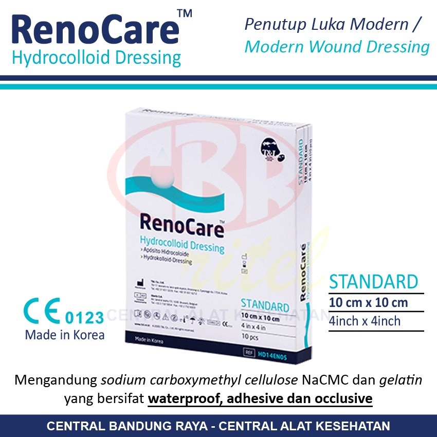 RENOCARE Hydrocolloid Dressing | Penutup Luka Modern | 10cm x 10cm
