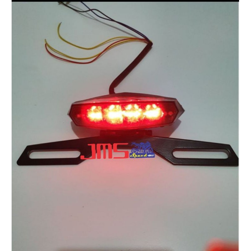 lampu plus breket dan lampu sen led universal rx-king byson tiger glpro mega pro r15 gsx vixion mx