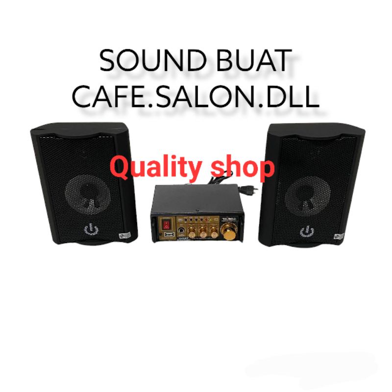 Paket Audio Soundsystem Cafe Amplifier Speaker Targa Crimson PALING MURAH