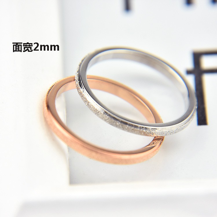 Cincin Titanium Mini Korea fashion cewek Wanita CK066 simple ring anti karat