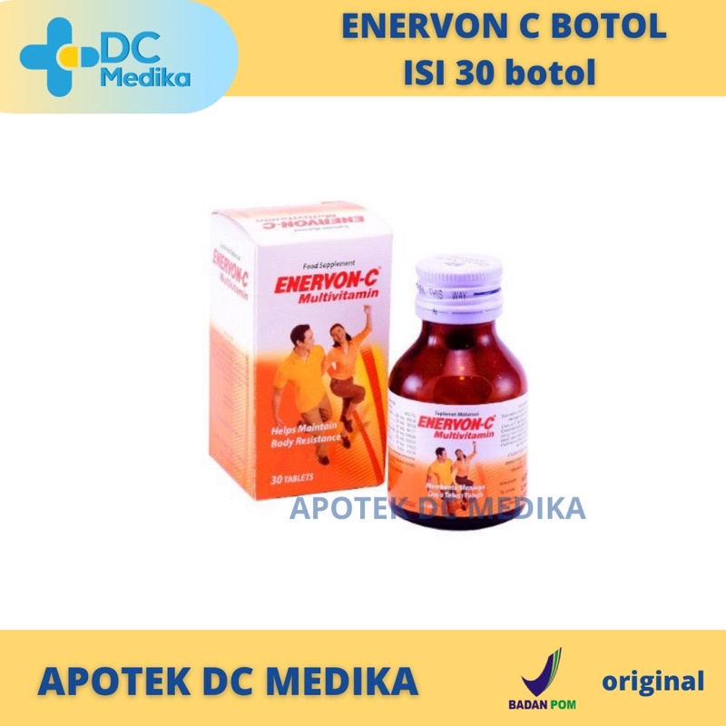 Enervon C Botol 30’S / Multivitamin / Vitamin daya tahan tubuh